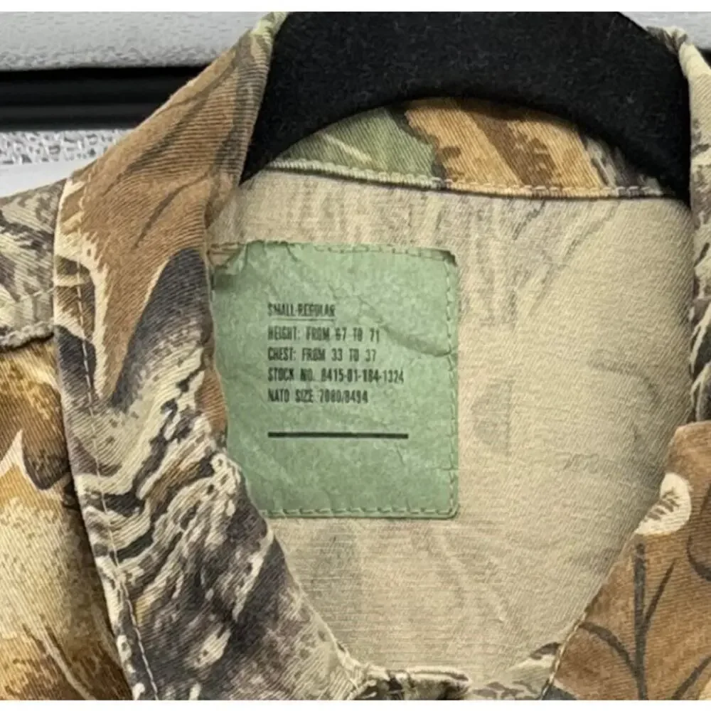 Vintage Military Realtree Camo Hunting Field Jacket Utility MadeUSA Small
